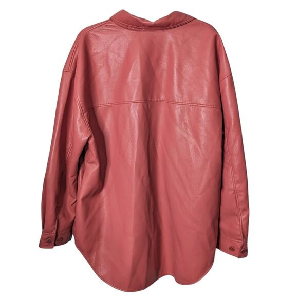 Aritzia Wilfred The Ganna Shirt Jacket Warm Sienna Red (Pink) NWT Size 2XL - Picture 2 of 12